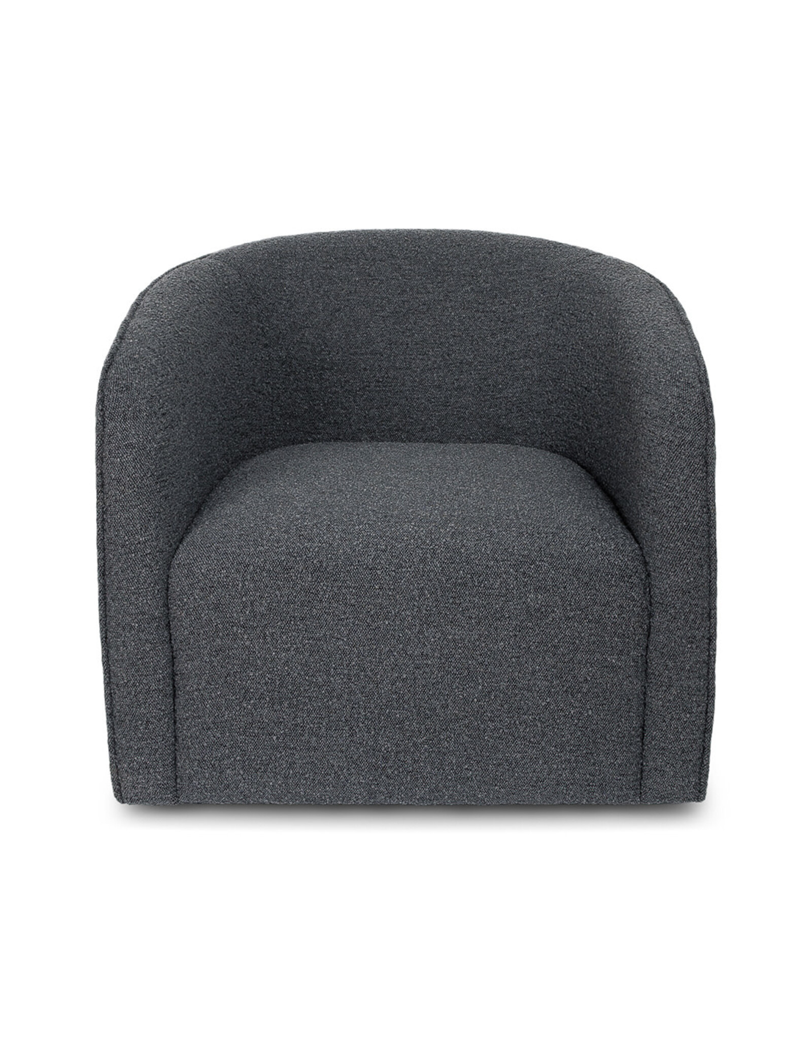 Evita Swivel Chair - Slate Boucle
