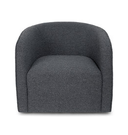 Evita Swivel Chair - Slate Boucle