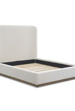 Faye Queen Bed, Off White
