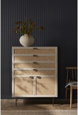 Luella Tall Dresser in Matte Alabaster