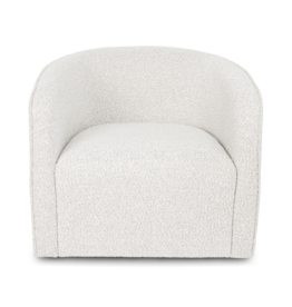 Evita Swivel Chair in  Off White