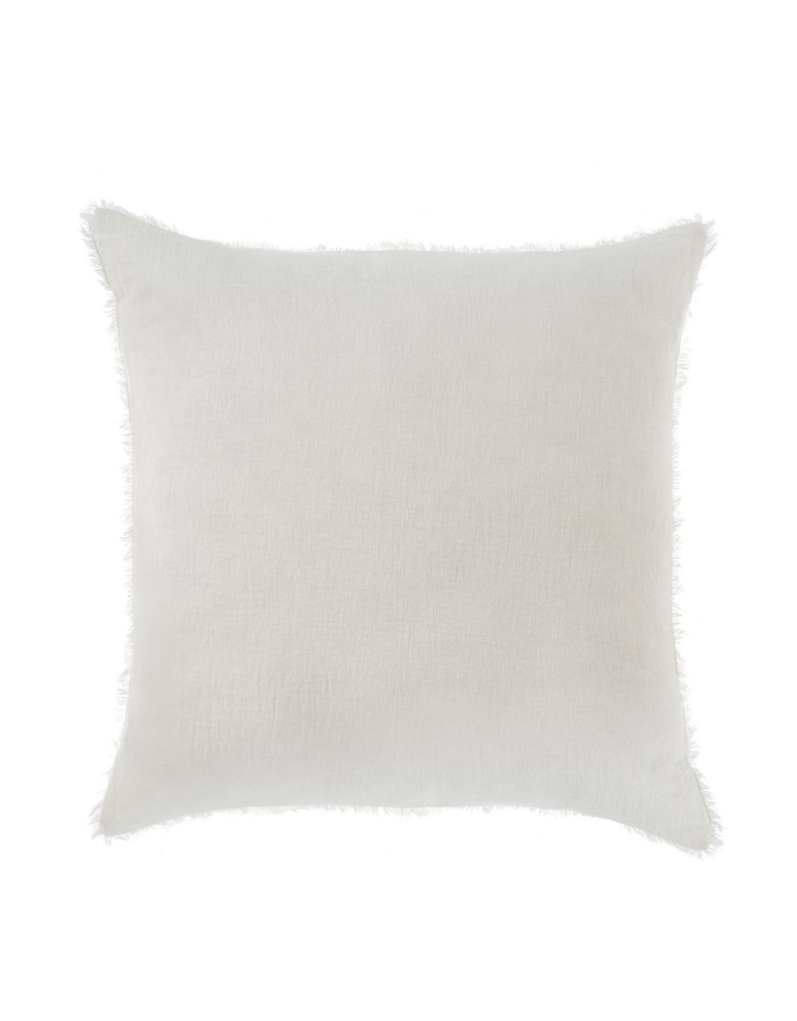 Lina Linen Pillow, White 24x24