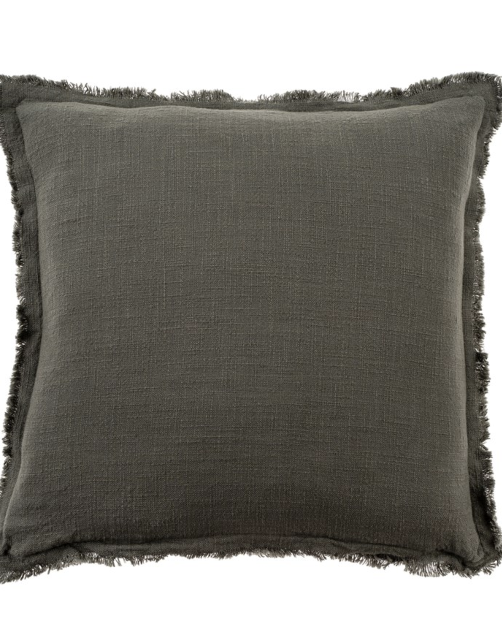 FRAYED EDGE PILLOW - FAWN 20x20 – Elle Vee Interiors