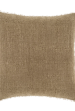 Lina Linen Pillow, Hazelnut 20x20