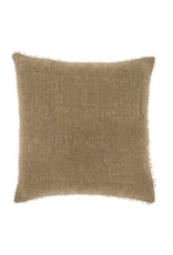 Lina Linen Pillow, Hazelnut 20x20