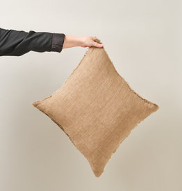 Lina Linen Pillow, Hazelnut 20x20