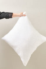 Lina Linen Pillow, White 24x24