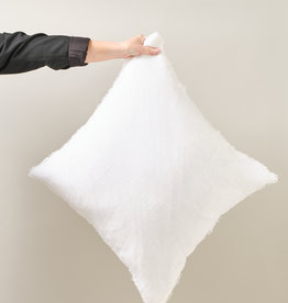 Lina Linen Pillow, White 24x24