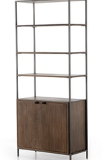 Trey Modular Wide Bookcase - Auburn Poplar