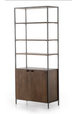 Trey Modular Wide Bookcase - Auburn Poplar