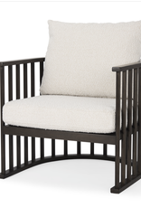 Kopari Accent Chair - Dark Brown Wood