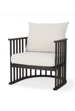 Kopari Accent Chair - Dark Brown Wood