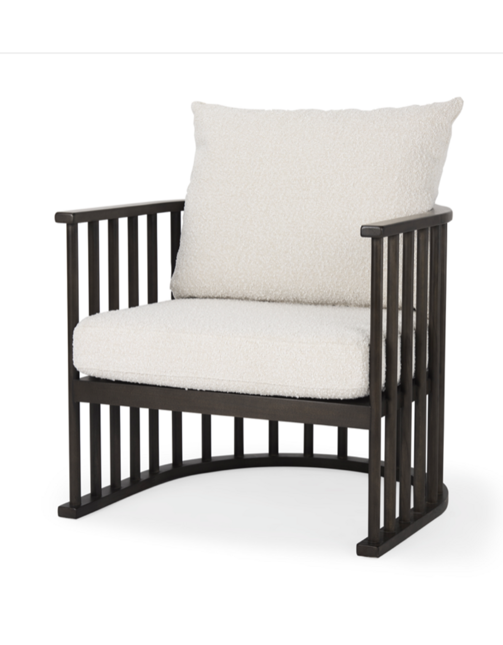 Kopari Accent Chair - Dark Brown Wood