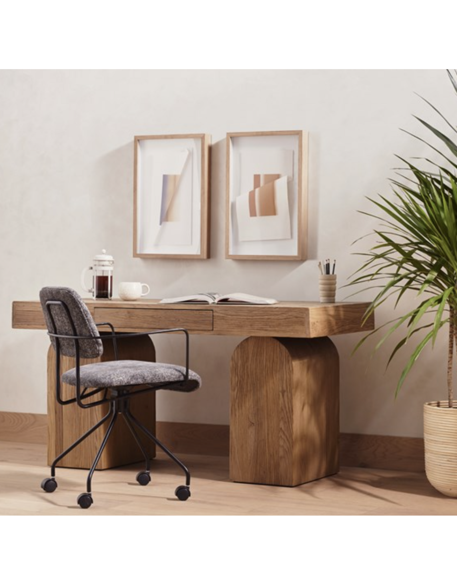 Keane Desk Natural Parawood