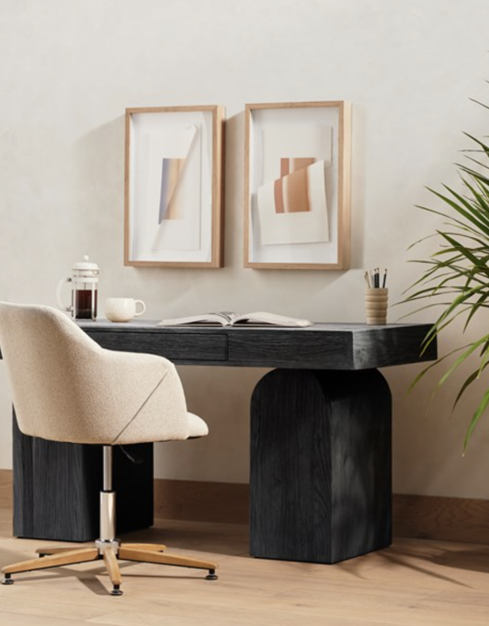 Keane Desk Black Parawood