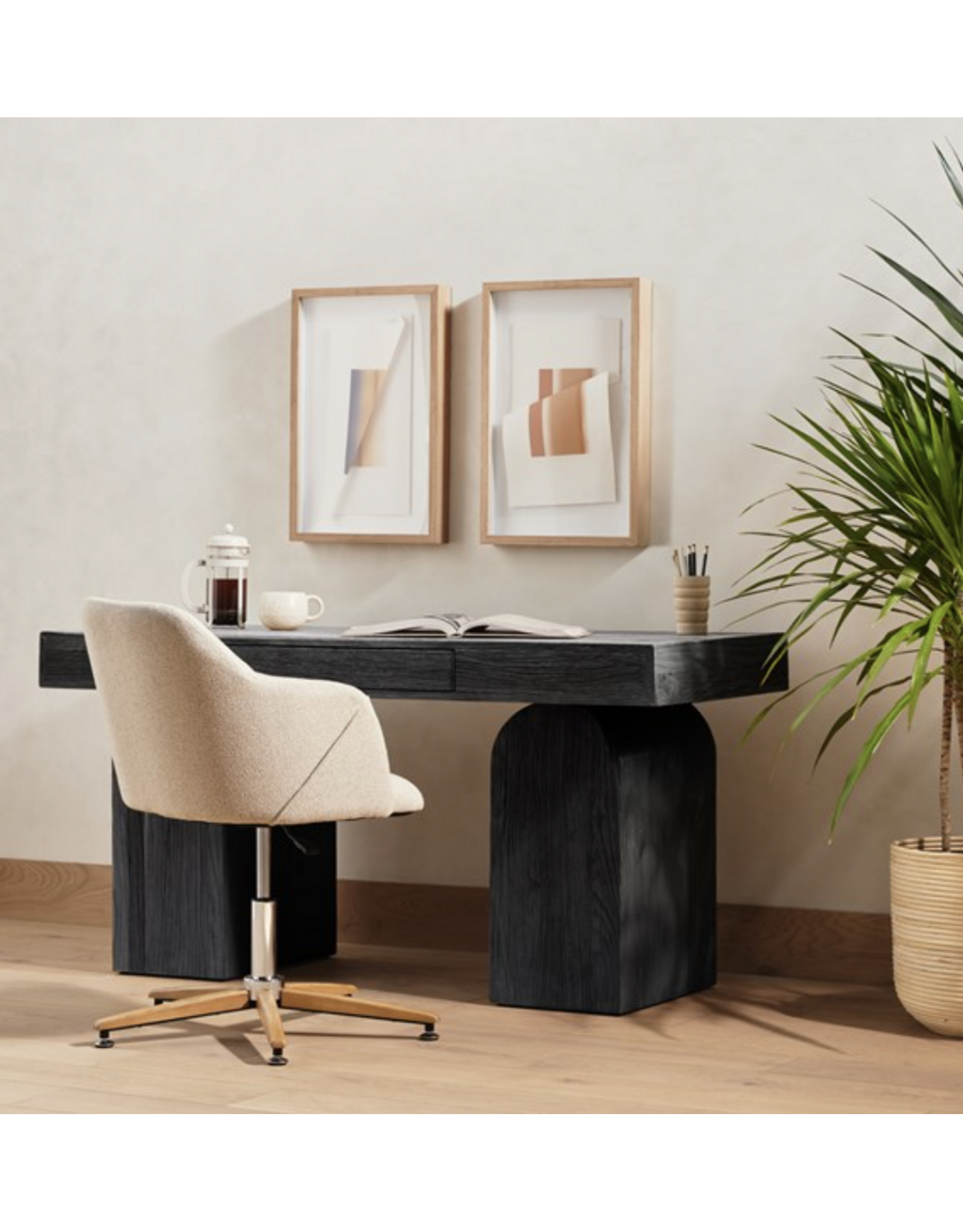 Keane Desk Black Parawood