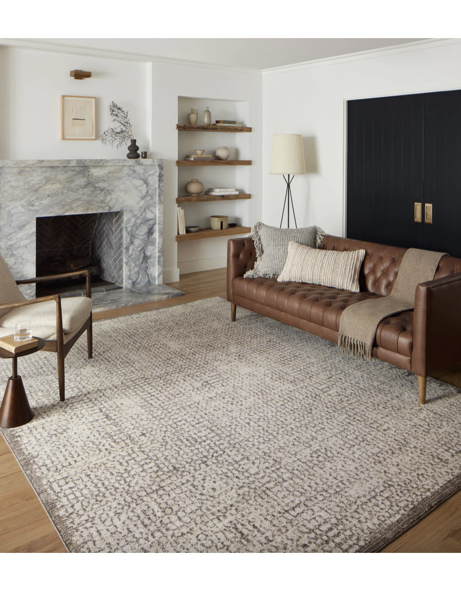 Darby Rug DAR-04 Ivory/Stone