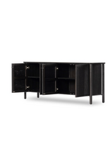 Veta Sideboard  Black Cane