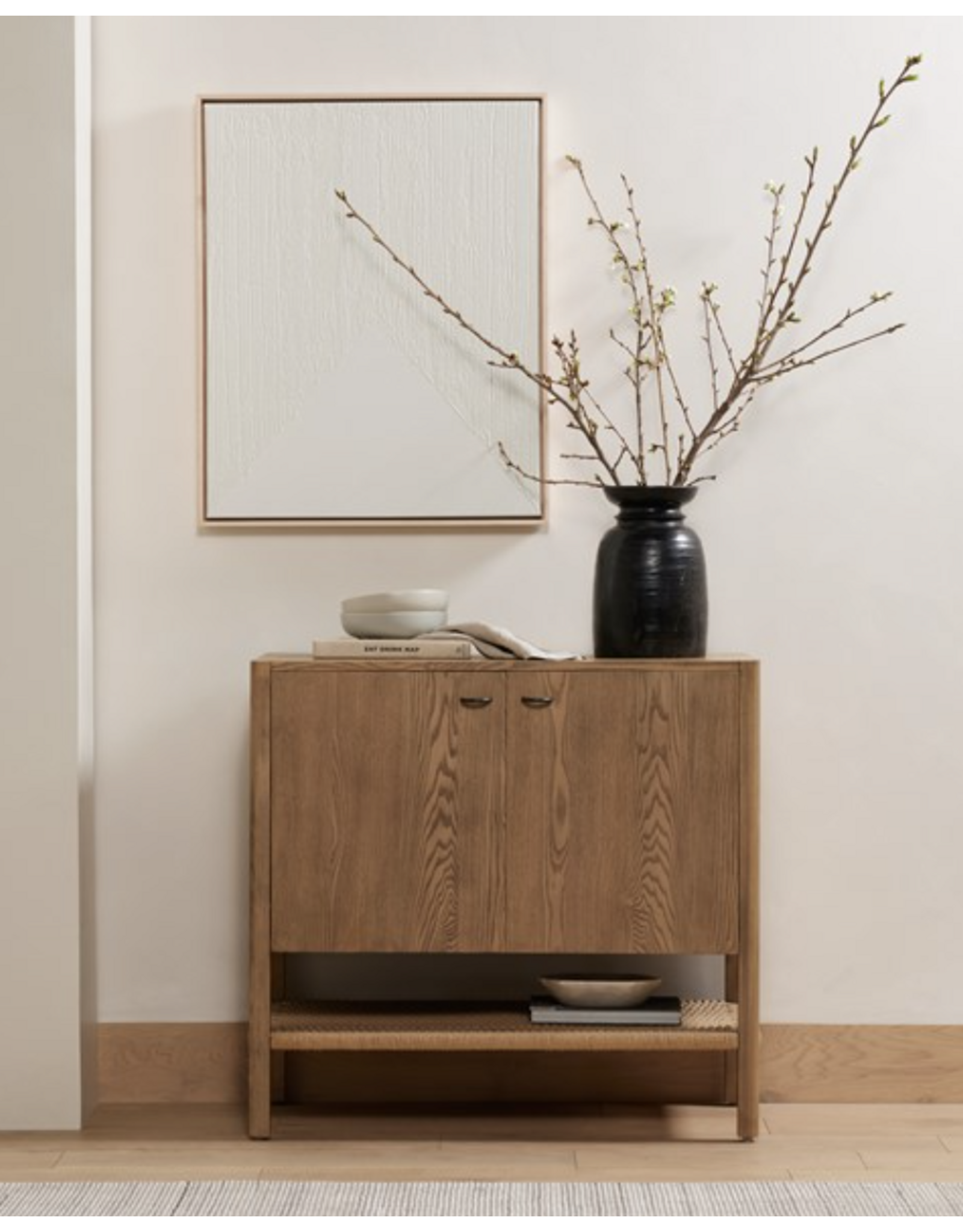 Zuma Small Cabinet - Dune Ash