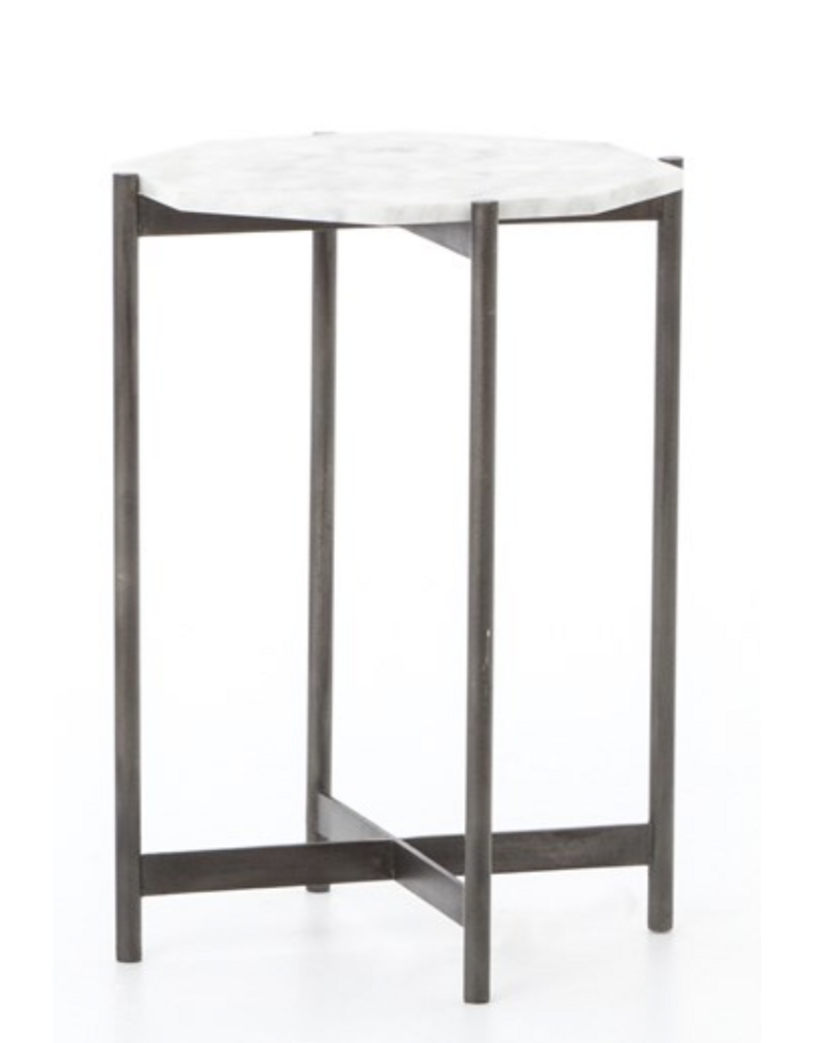 Adair Side Table - Hammered Grey