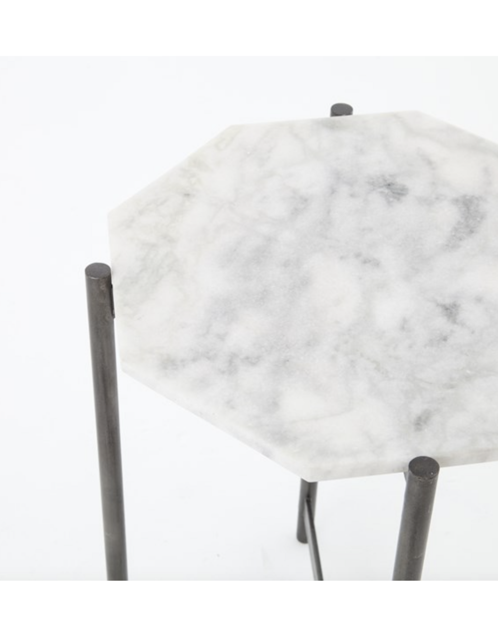 Adair Side Table - Hammered Grey