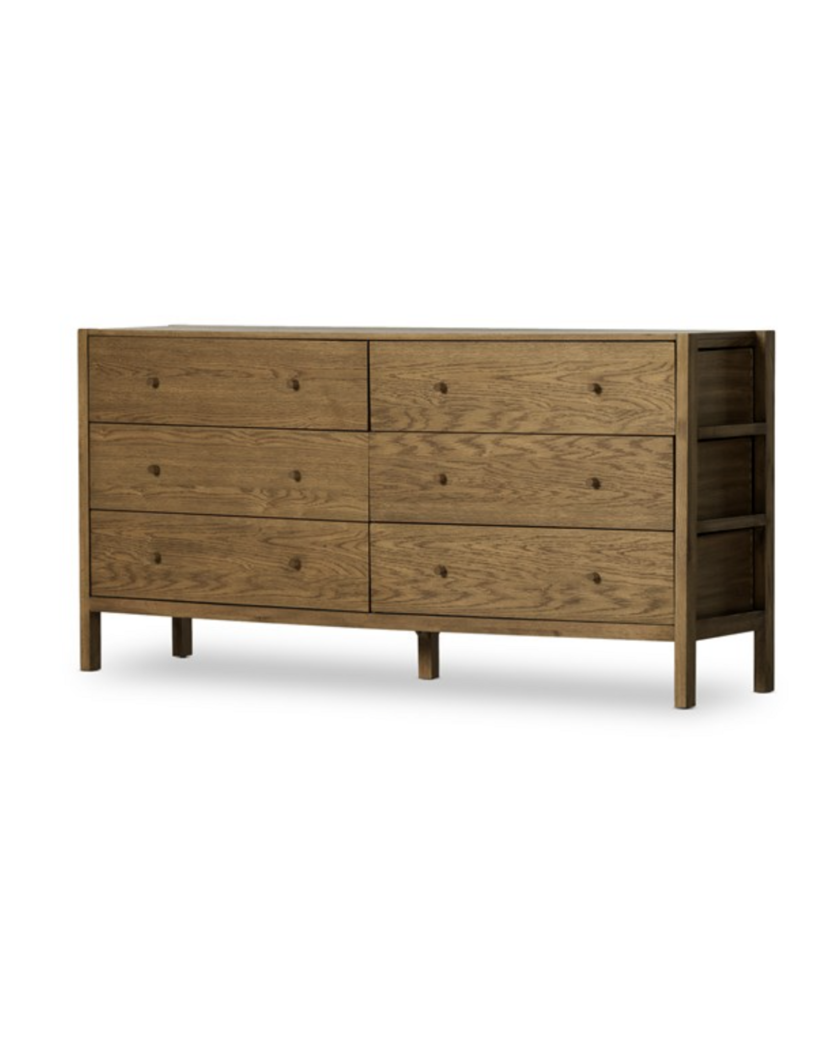 Meadow 6 Drawer Dresser in Tawny Oak