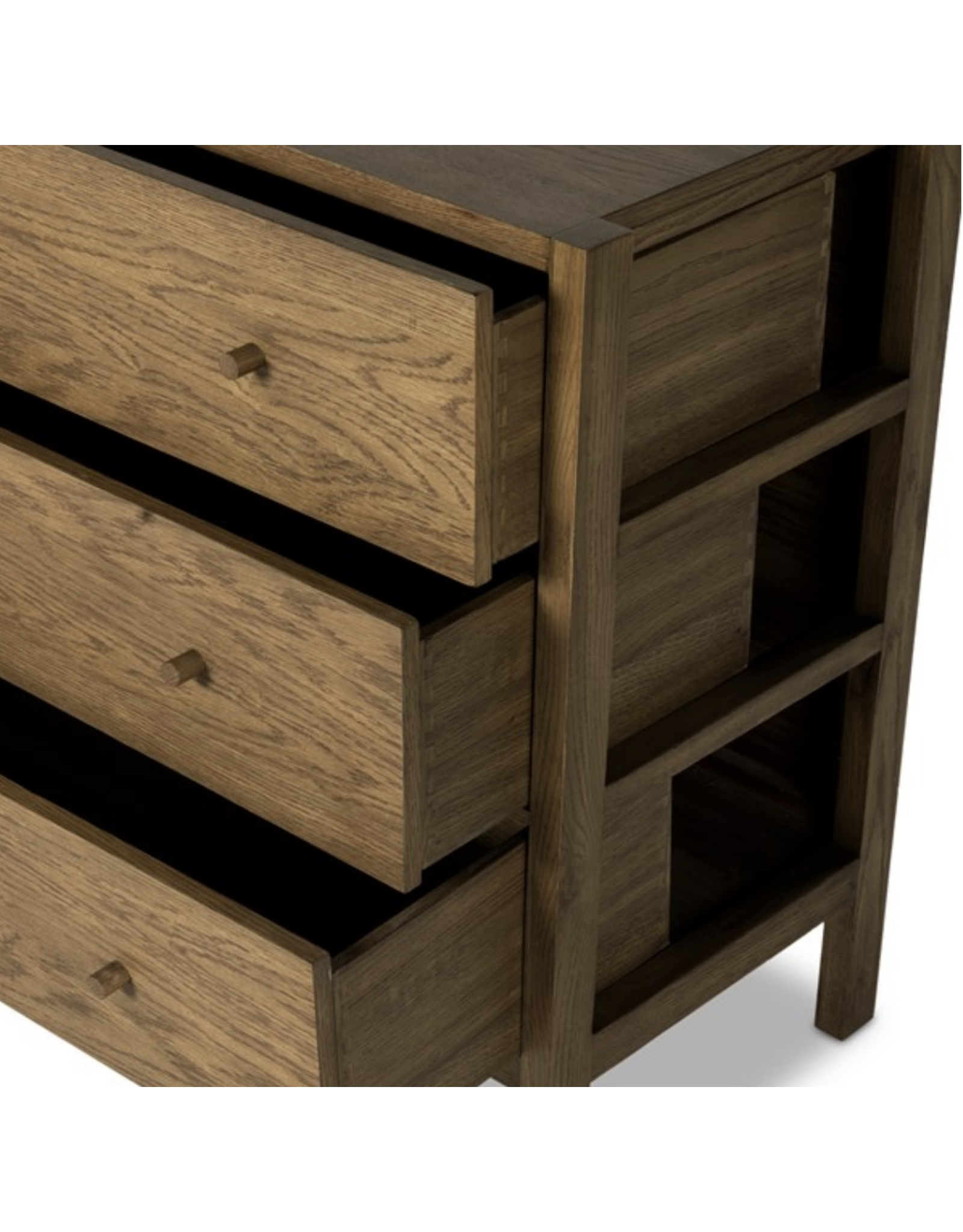 Meadow 6 Drawer Dresser in Tawny Oak