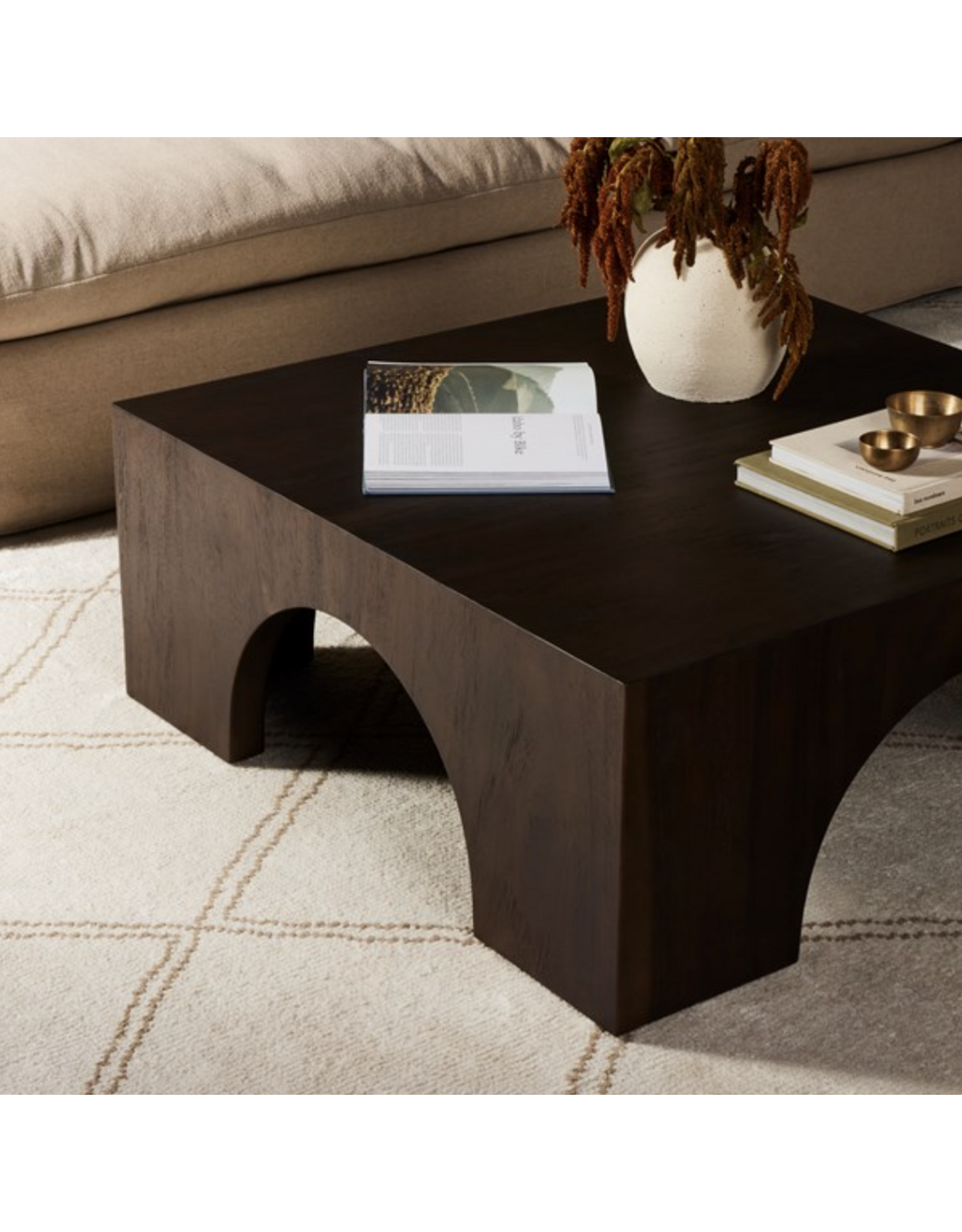 Fausto Coffee Table in Smoked Guanacaste