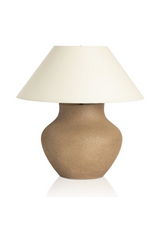 Parma Ceramic Table Lamp, Dark Sand