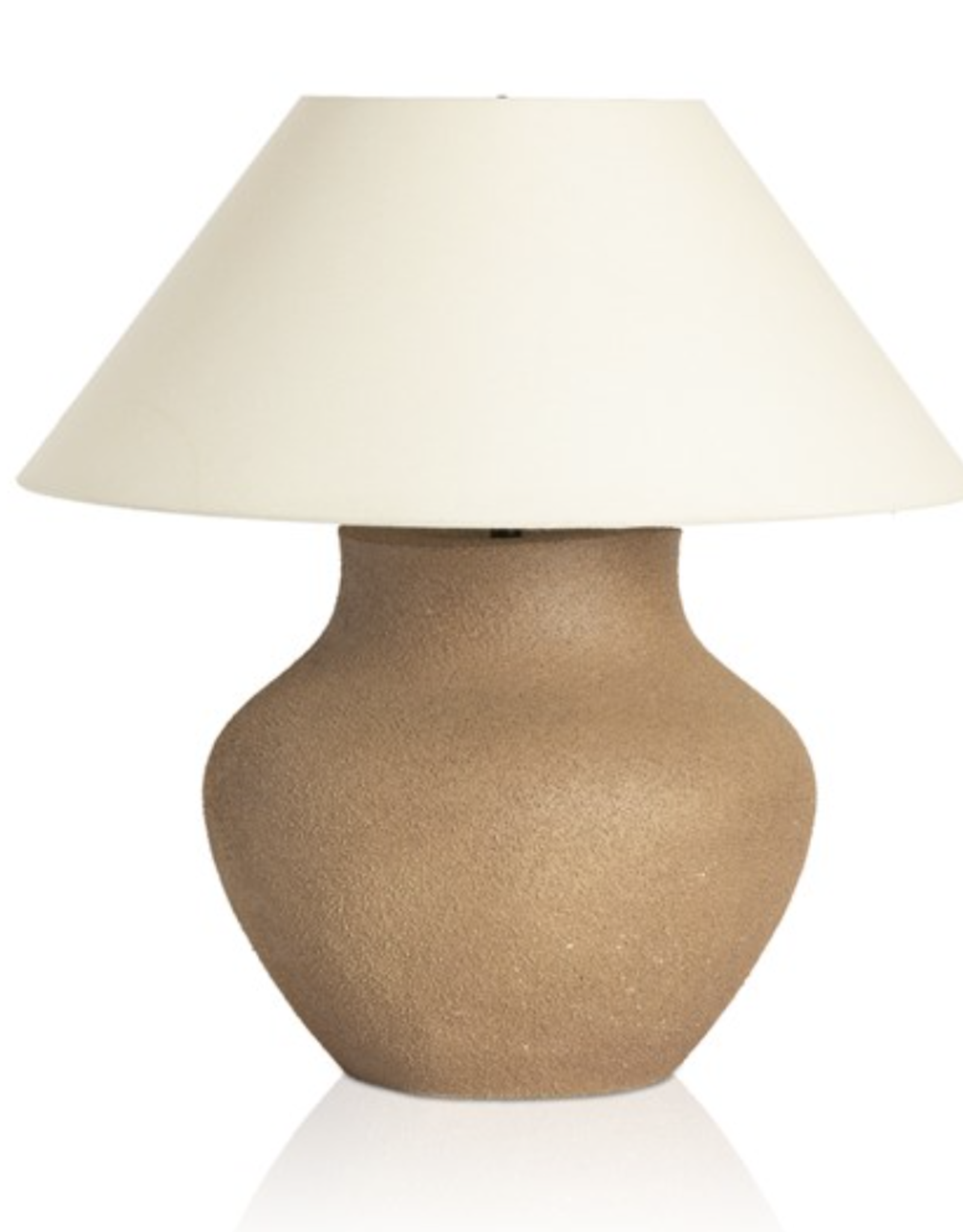 Parma Ceramic Table Lamp, Dark Sand