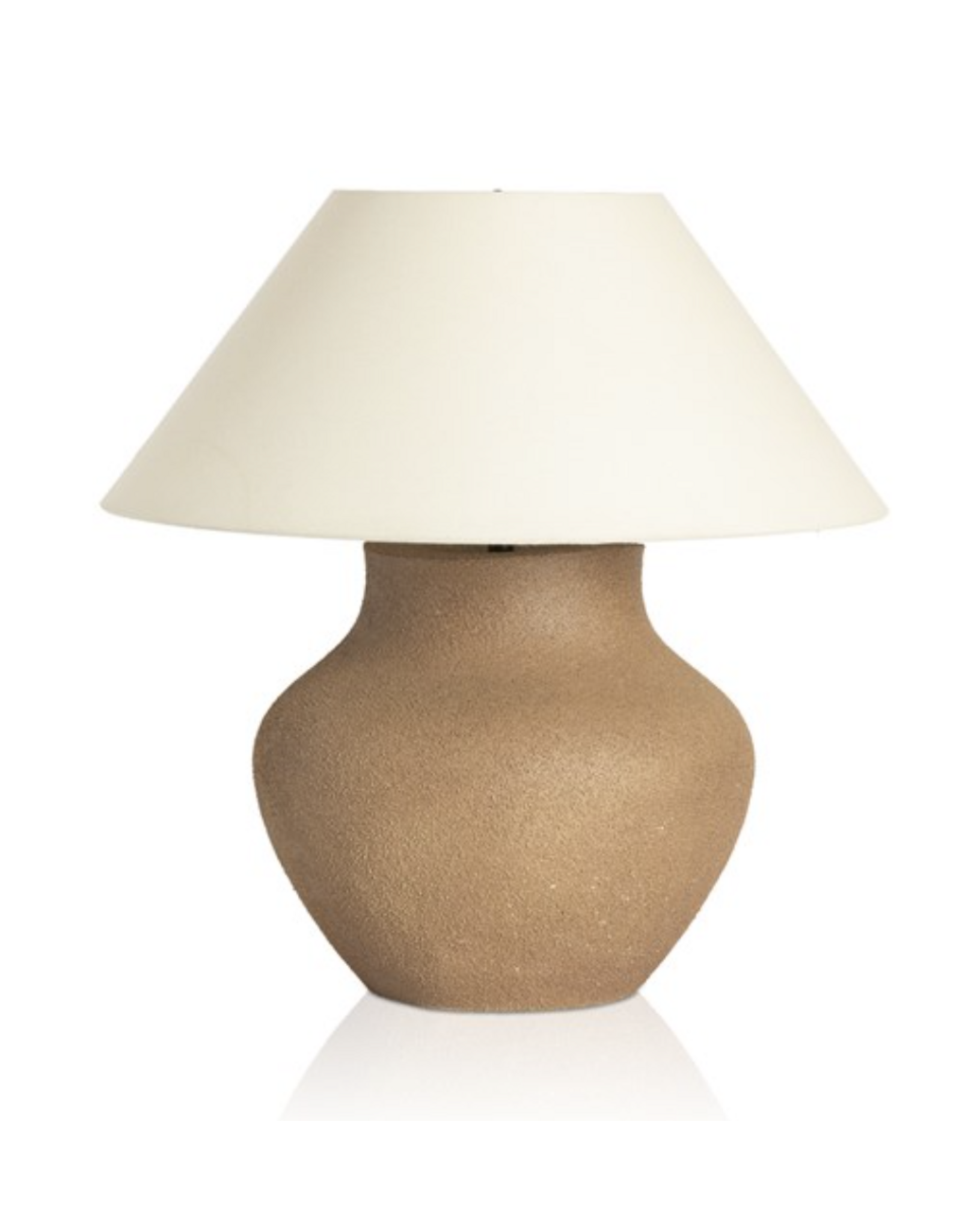 Parma Ceramic Table Lamp, Dark Sand