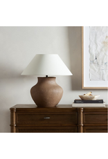 Parma Ceramic Table Lamp, Dark Sand