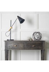 Fragon II(26"H) Black/Gold Metal Adjustable Cone Shade Table Lamp