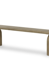 Sorrento Dining Bench in Aged Drift Mindi - 81"