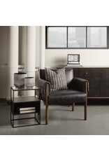Ashton Black Faux Leather Accent Chair