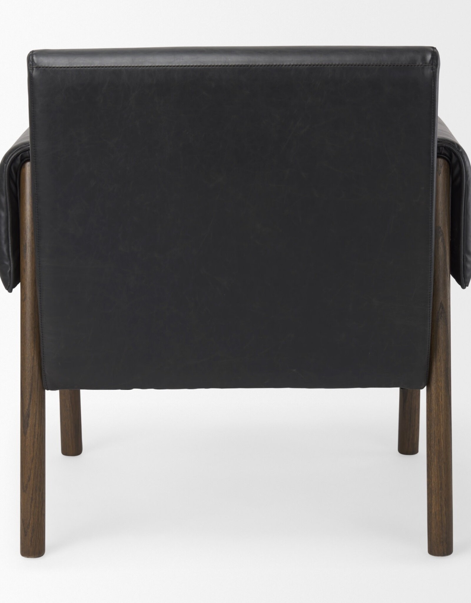 Ashton Black Faux Leather Accent Chair