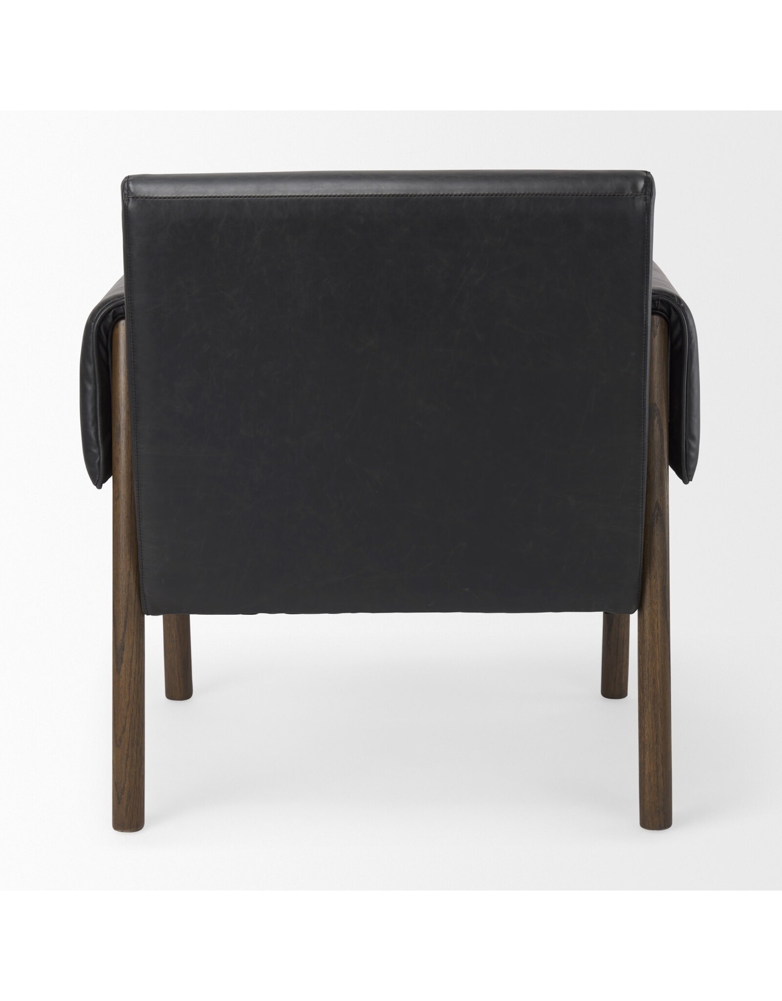 Ashton Black Faux Leather Accent Chair
