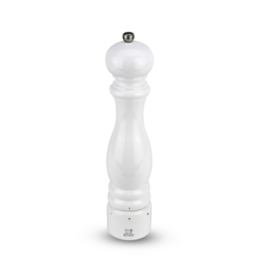 Paris White Lacquer Salt Mill  12"