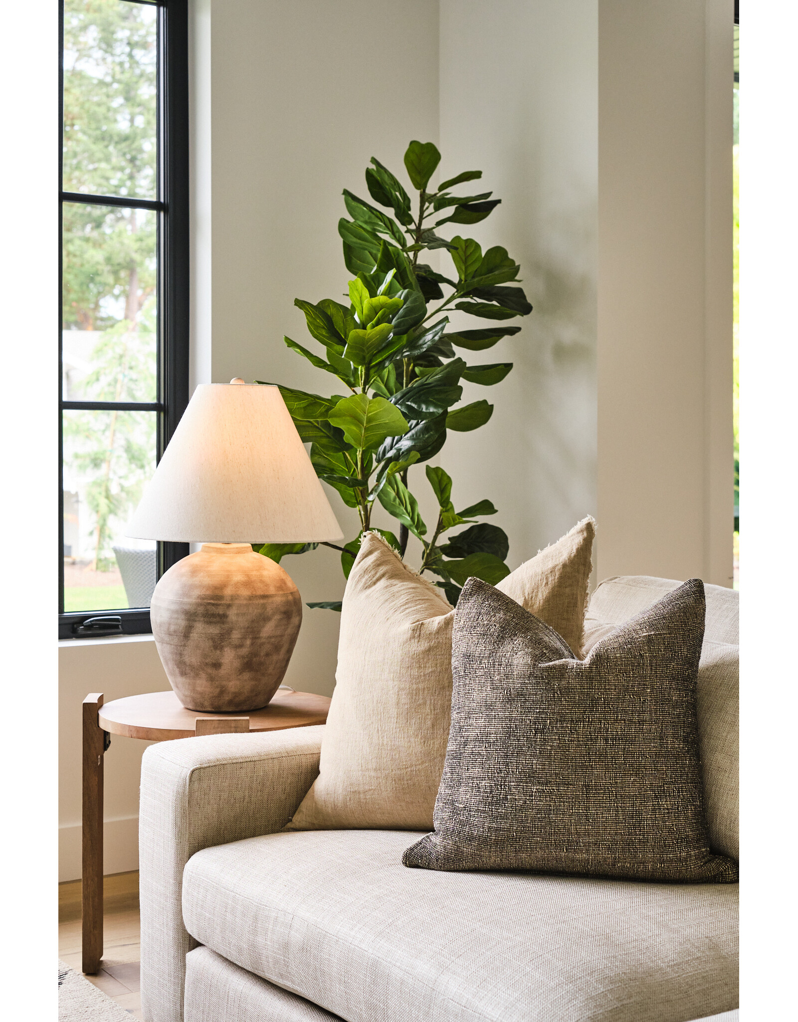Marvin Taupe Ceramic Table Lamp