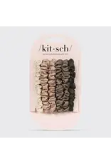 Ultra Petite Satin Scrunchies 6pc - Eucalyptus