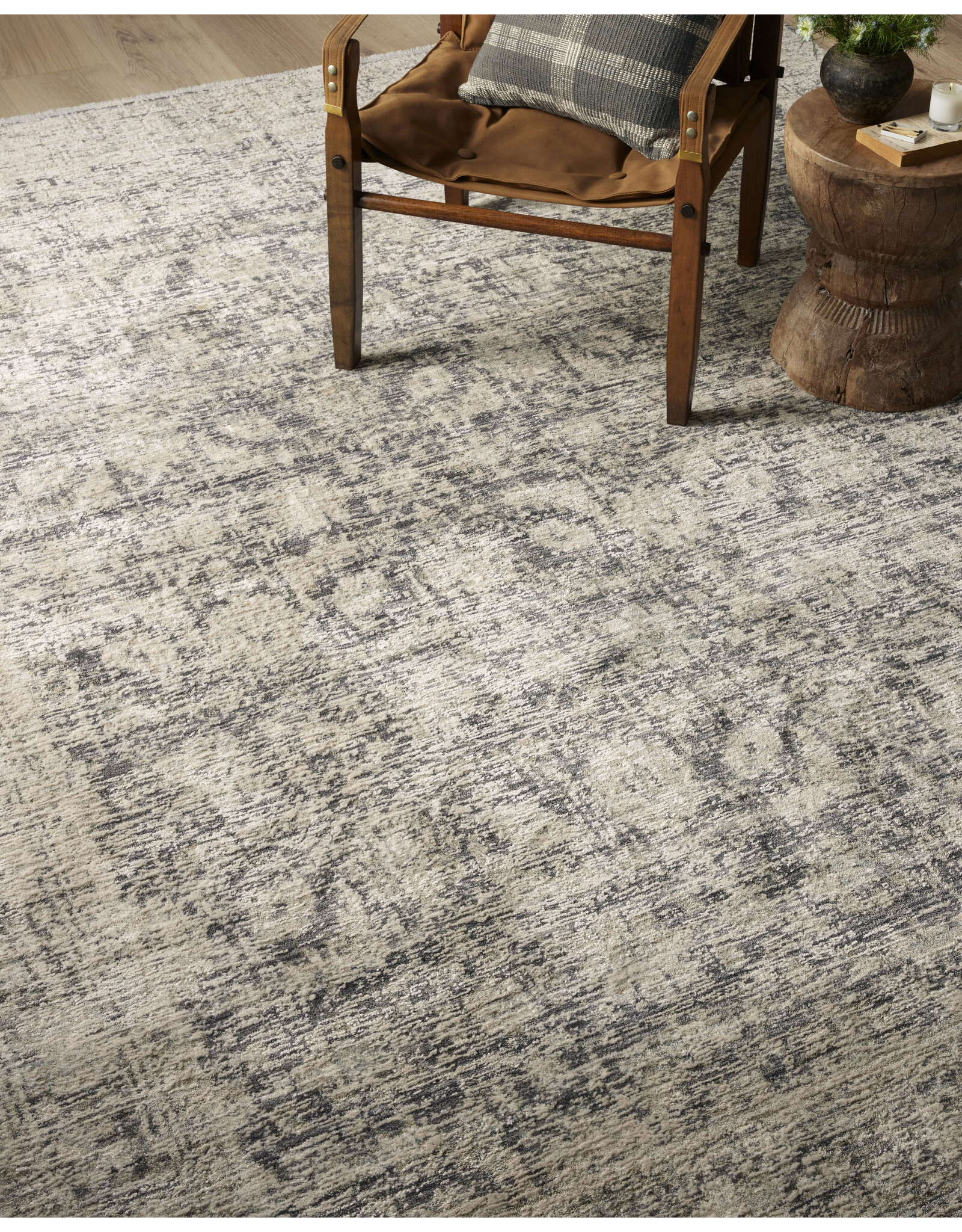 Amber Lewis × Loloi - Alie Rug ALE-05 Charcoal/Beige
