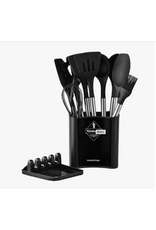 13pcs Stainless Steel Silicone Utensils Set, Black