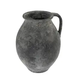 Rhodes Pitcher Vase, Black