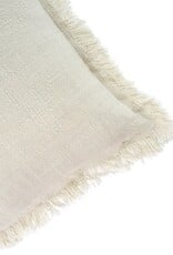 Frayed Edge Pillow, Oatmeal 20 x 20