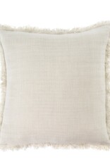 Frayed Edge Pillow, Oatmeal 20 x 20