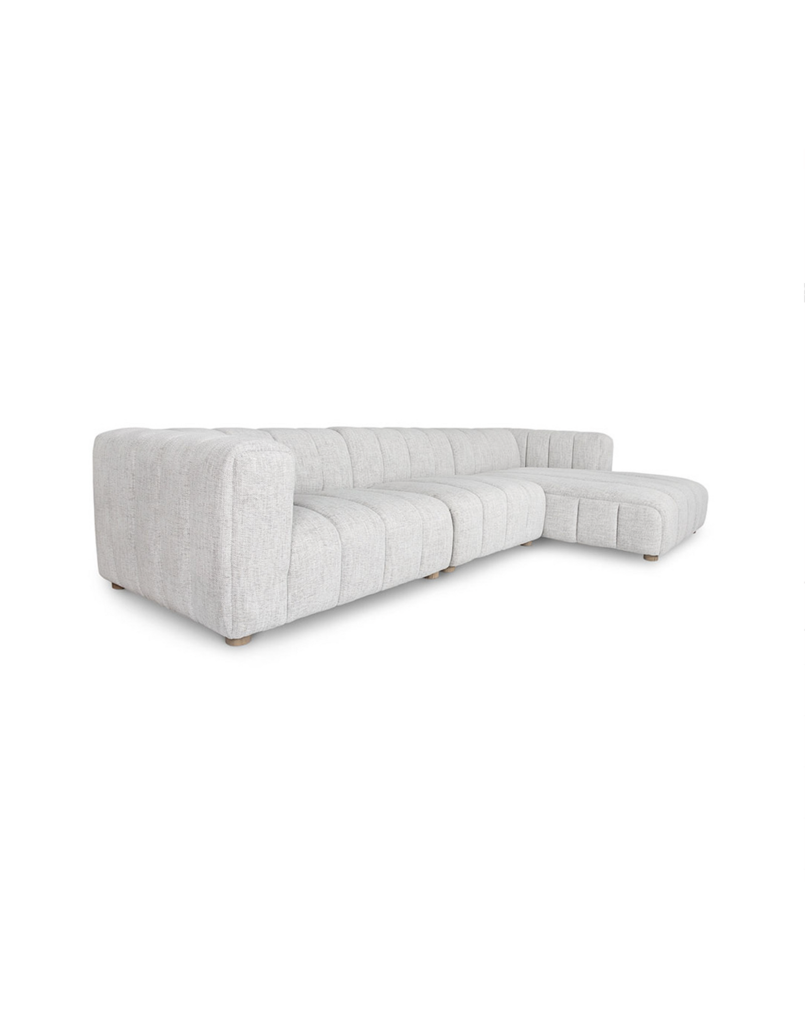 Envy 3 pc Sectional - LAF Chaise in Coconut