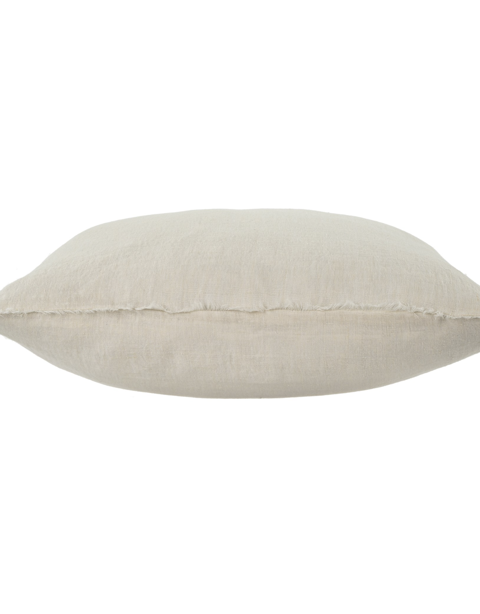 Lina Linen Pillow, Ivory 24x24