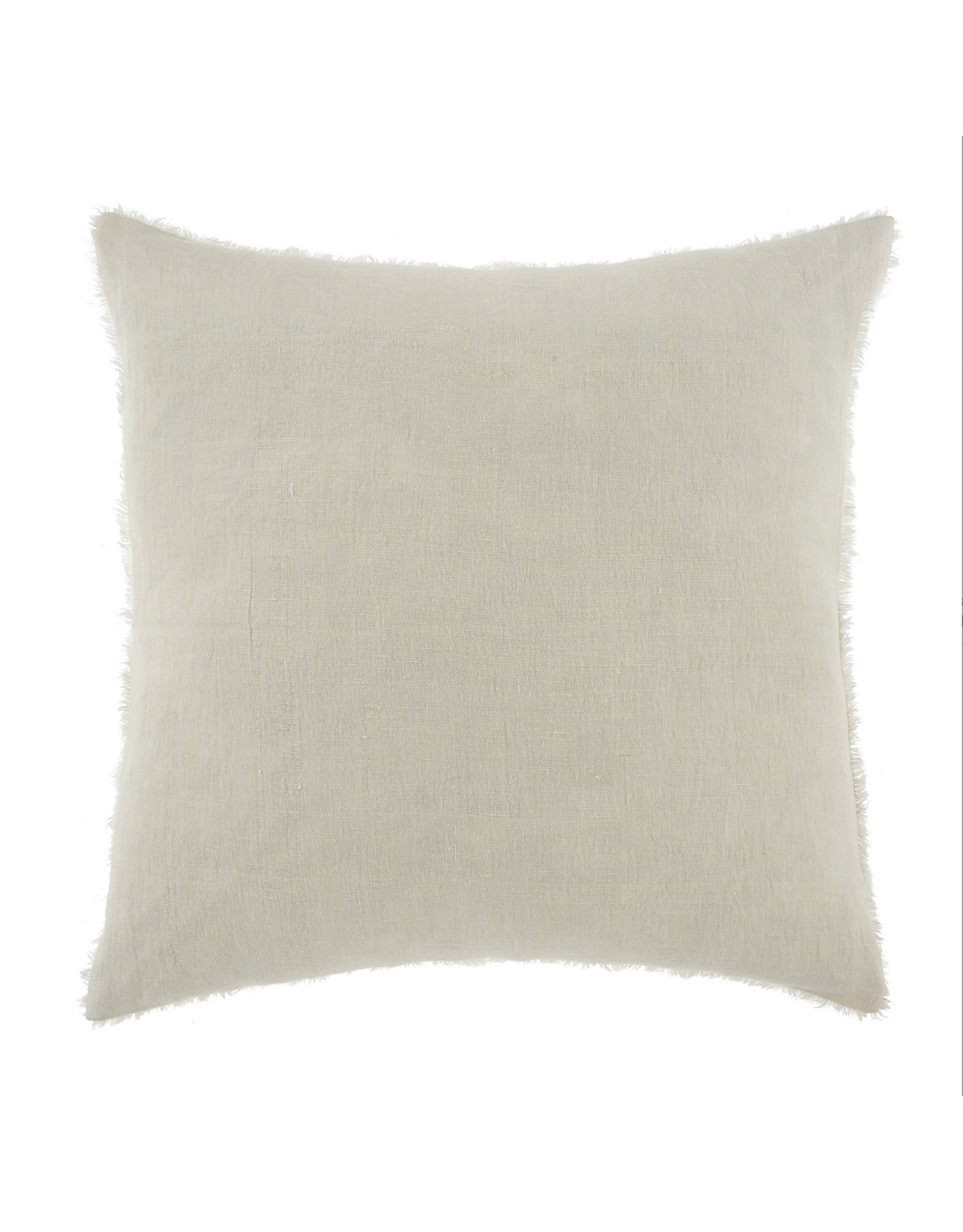 Lina Linen Pillow, Ivory 24x24