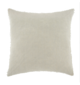 Lina Linen Pillow, Ivory 24x24