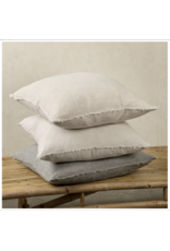Lina Linen Pillow, Ivory 24x24